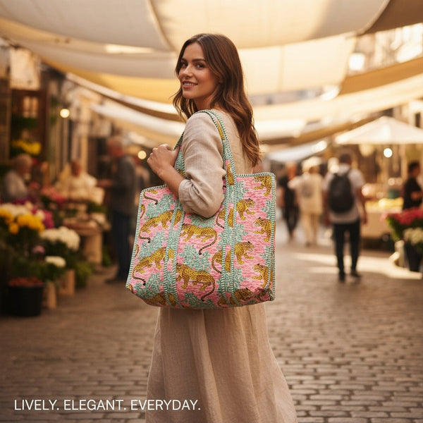 Large Quilted Tote Bags