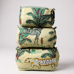 Jungle Print 3Pcs Toiletry Bag