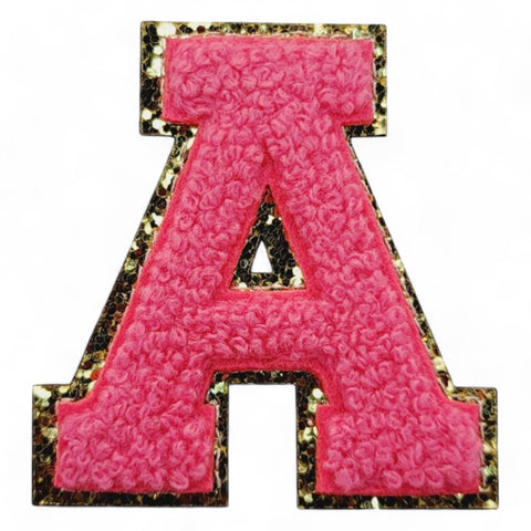 Hot Pink Varsity Letters