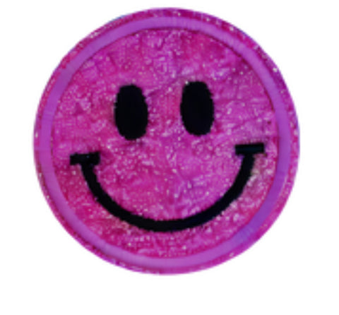 Happy Face Iron on Patches