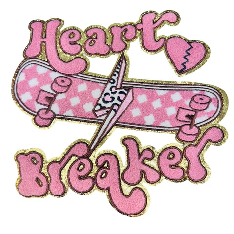 Heart Breaker Iron On Patch