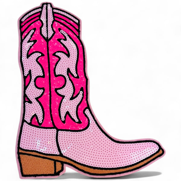 Cowboy Boot Iron On Patch