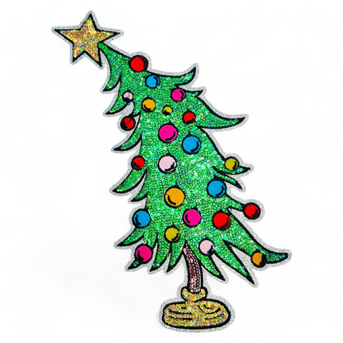 Xmas Tree Iron On Patch