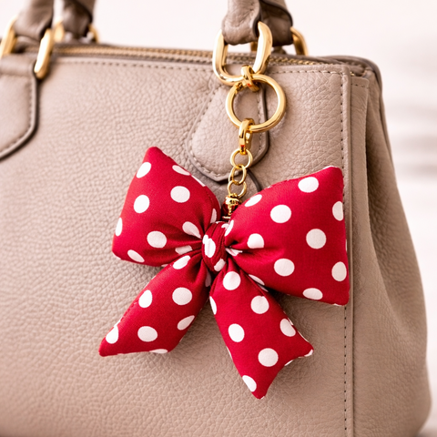 Puffy Bow Bag Charm