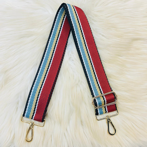 Multi Stripe Straps - Burgundy