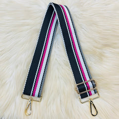 Multi Stripe Straps - BK/HP