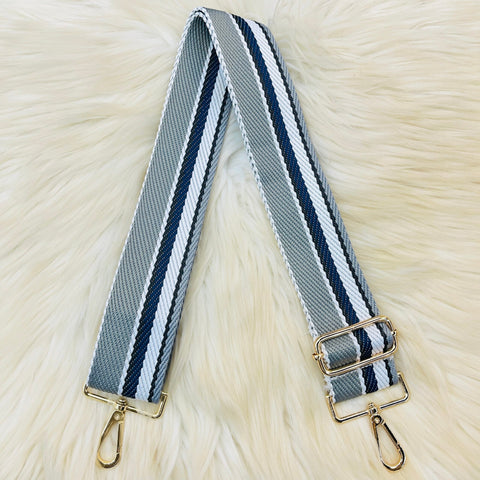 Multi Stripe Straps - Grey