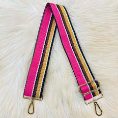 Multi Stripe Straps - HotPink