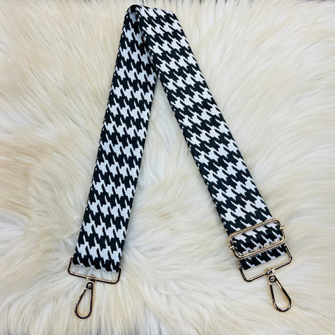 Houndstooth Style Straps - Black