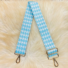 Houndstooth Style Straps - Blue