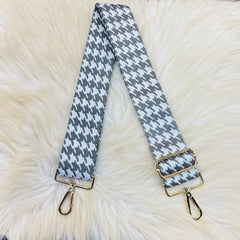 Houndstooth Style Straps - Grey