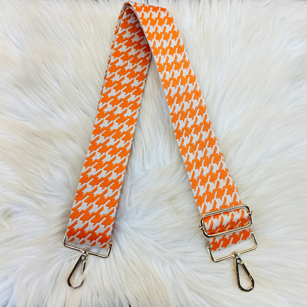 Houndstooth Style Straps - Orange