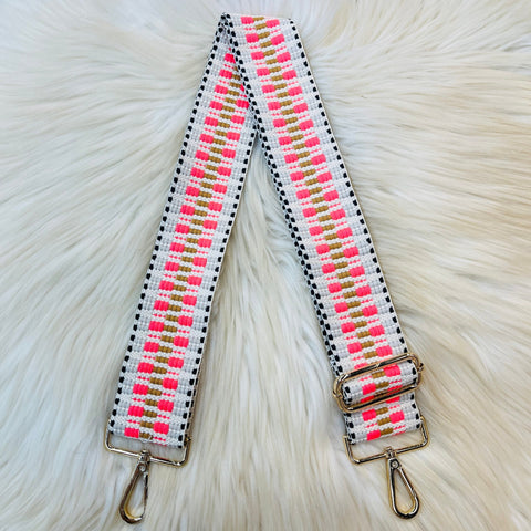 Slip Stitch Straps - Hotpink