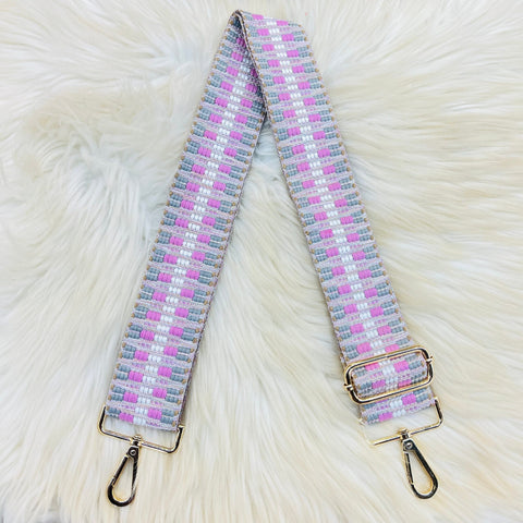 Slip Stitch Straps - Pink