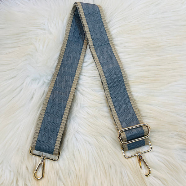 Greek Pattern Straps - Blue