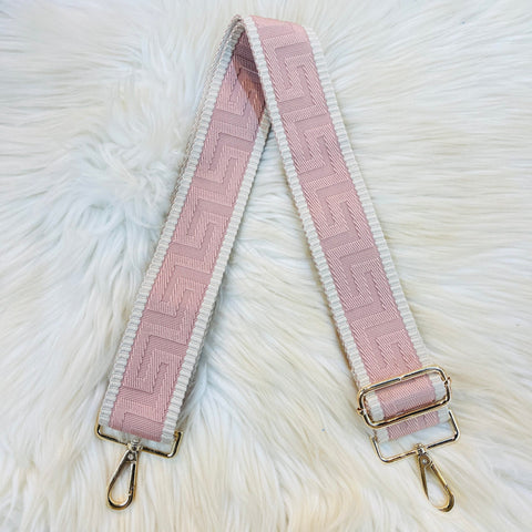 Greek Pattern Straps - Blush