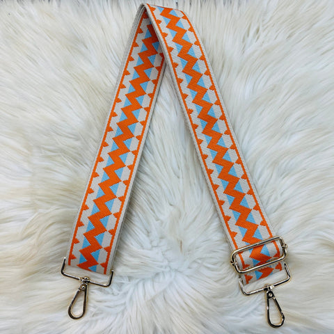 Zigzag Bag Straps - ORANGE