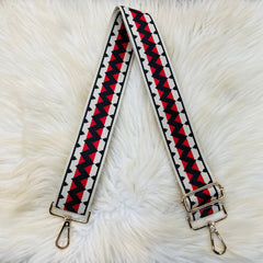 Zigzag Bag Straps - RED