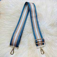 Glitter Stripe Straps - Navy