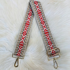 Triangle Pattern Straps - Red