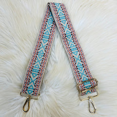 Triangle Pattern Straps - Turquoise