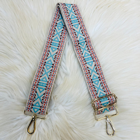 Triangle Pattern Straps - Turquoise