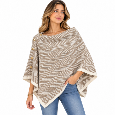 Chic Chevron Poncho