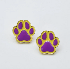 Pawprint Game Day Earring