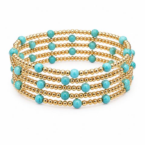 Pastel Gold Bead Bracelet