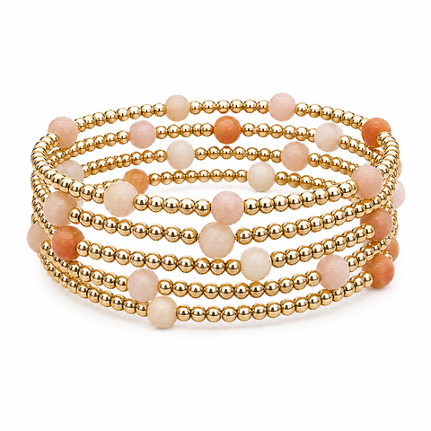 Pastel Gold Bead Bracelet