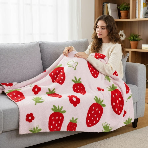 Strawberry Throw Blanket