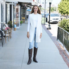 Solid Color Luxury Soft Open Vest W/ Pockets