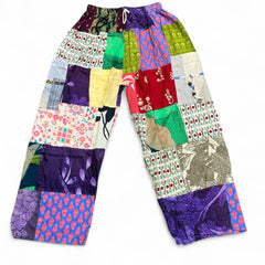 Patchwork Straight Pants