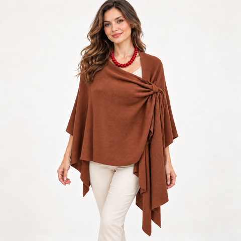 Graceful Drape Knit Wrap