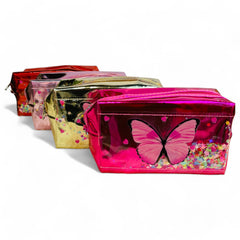 Butterfly Print Cosmetic Bag