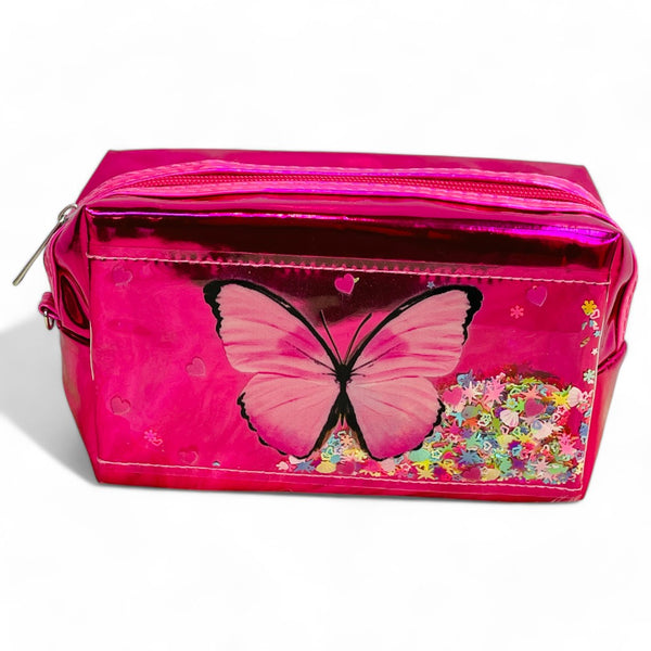 Butterfly Print Cosmetic Bag