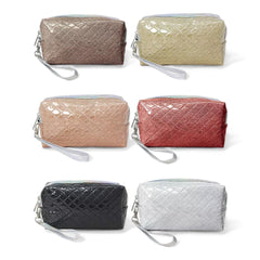 Quilted Glossy Cosmetic Bags