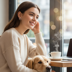 Pawprint Game Day Earring