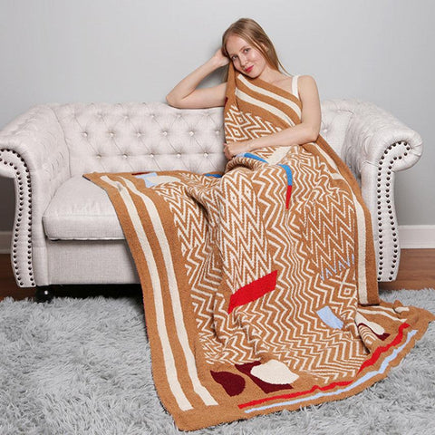 Graphic Print Blankets