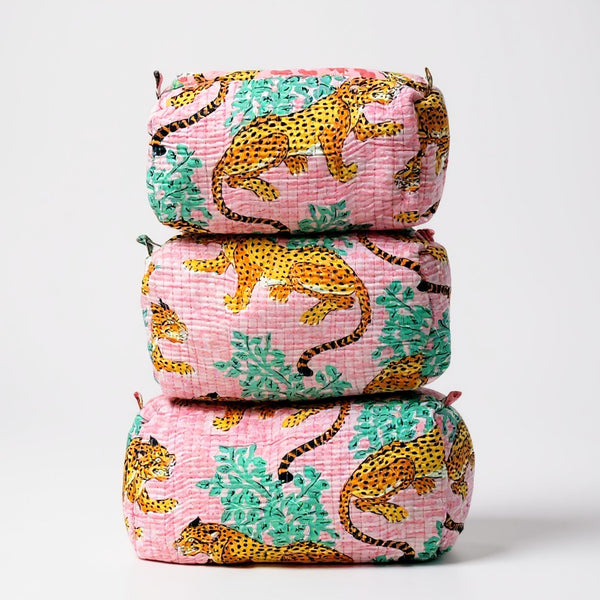 Pink Tiger 3Pcs Toiletry Bag