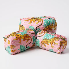 Pink Tiger 3Pcs Toiletry Bag