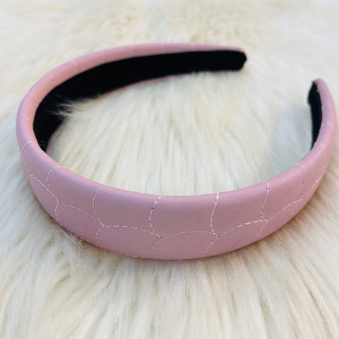 Leather Headbands - Pink