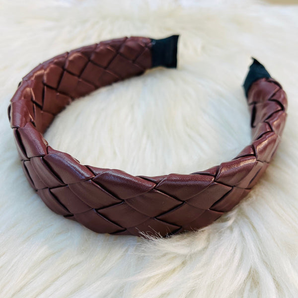 Leather Headbands - Brown