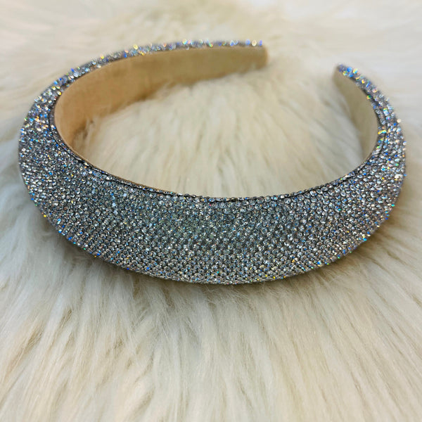 Glitter Headbands - Silver