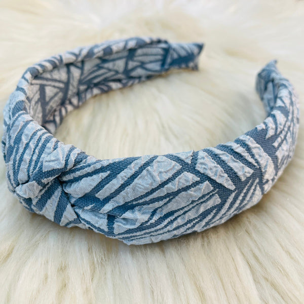 Knotted Headbands - Blue