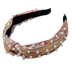 Metallic Pearl Headbands