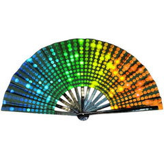 Printed Folding Line Dance Hand Fan