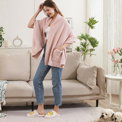 Solid Color Shawl W/ Pockets