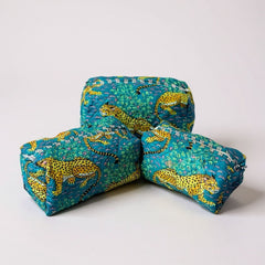 Teal Tiger 3Pcs Toiletry Bag
