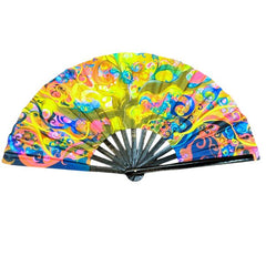 Printed Folding Line Dance Hand Fan